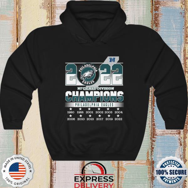 Original philadelphia eagles 2022 nfc east division champions 1980 2022  shirt, hoodie, sweater, long sleeve and tank top