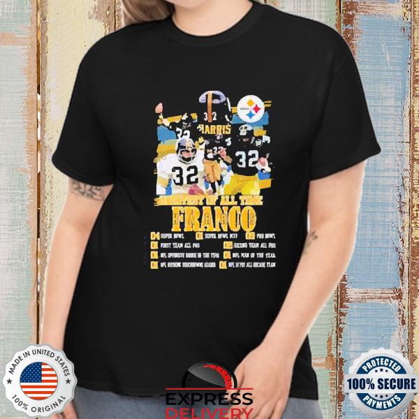 franco harris tee shirts