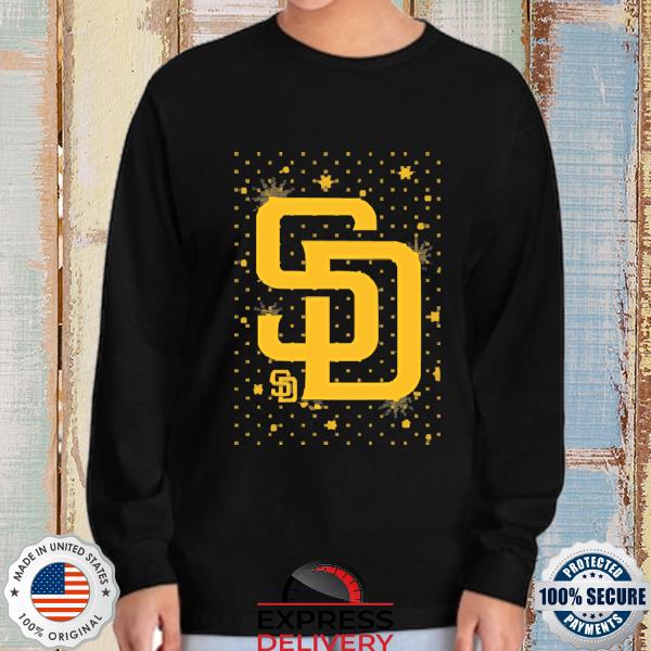 San Diego Padres Sparkle Christmas Logo Graphic T-Shirt, hoodie