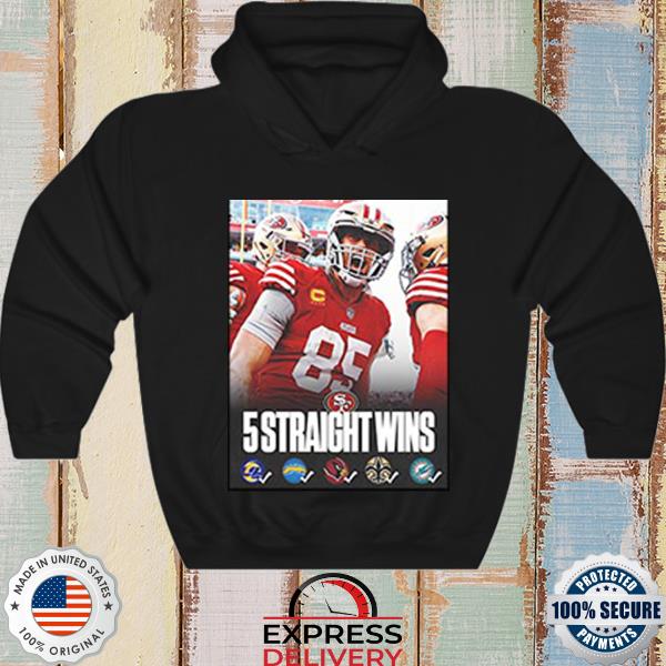 San Francisco 49ers 5 Straight Wins In NFL Vintage T-Shirt, hoodie, sweater,  long sleeve and tank top