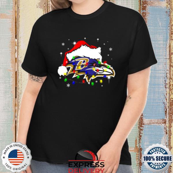 Santa Baltimore Ravens Logo Lights Christmas Sweater, hoodie, sweater, long  sleeve and tank top