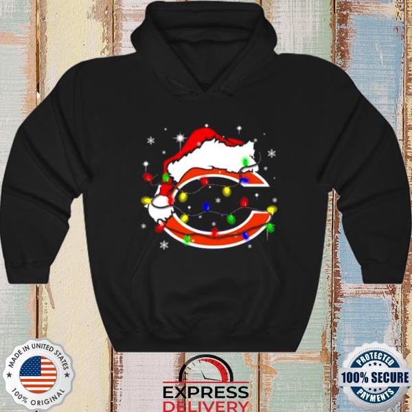 Santa Chicago Cubs Logo Lights Christmas sweatshirt