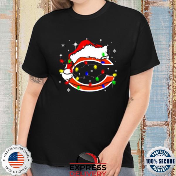 Santa Chicago Cubs Logo Lights Christmas sweatshirt, hoodie