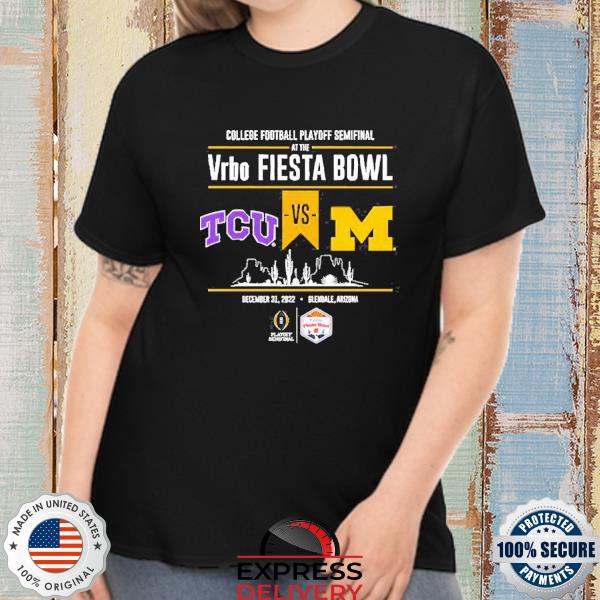 TCU vs Michigan 2022 College Football Playoff Fiesta Bowl Head to Head Shirt