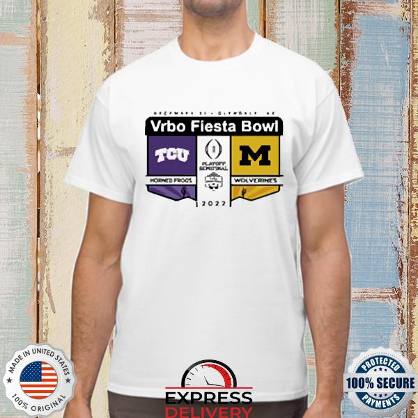 TCU Vs Michigan Vrbo Fiesta Bowl Matchup Shirt
