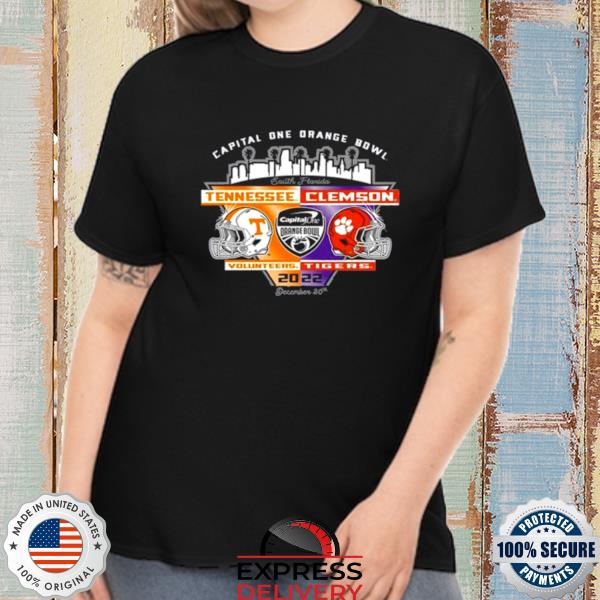 Tennessee Volunteers Vs Clemson Tigers Capital One Orange Bowl South Florida 2022 Shirt