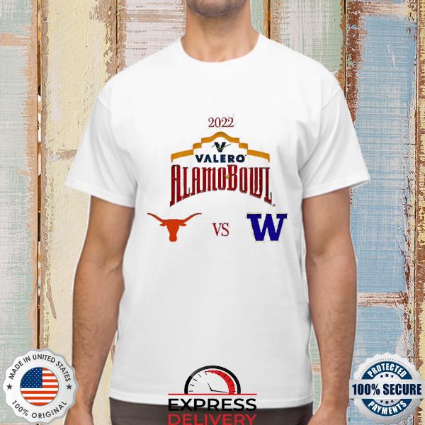 Texas Longhorns vs Washington Huskies 2022 Valero Alamo Bowl shirt