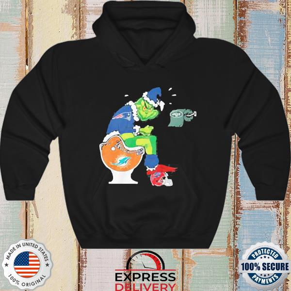 Buffalo Bills Grinch Sitting On Miami Dolphins Toilet And Step On New  England Patriots Helmet Shirt - Yumtshirt