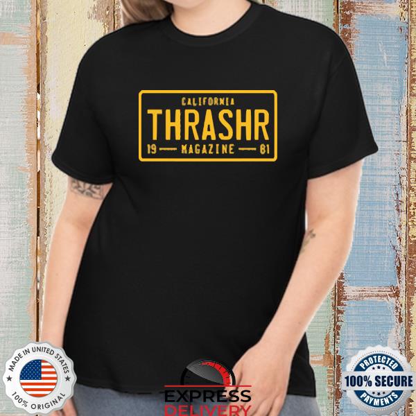 Thrasher Magazine License Plate Shirt