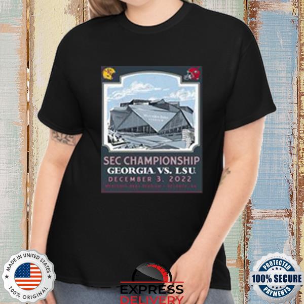 Uga 2022 Football Sec Championship Gameday Atlanta Tee Shirt