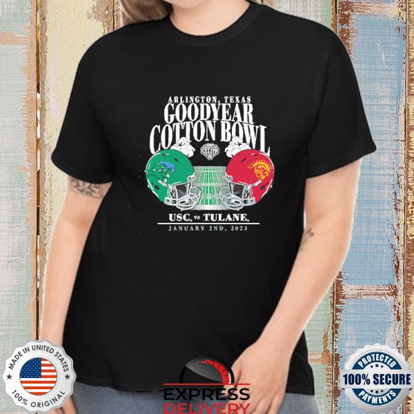 USC Trojans vs. Tulane Green Wave 2023 Cotton Bowl Matchup Old School Shirt