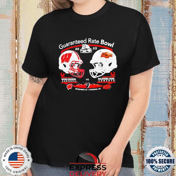 Wisconsin Badgers vs Oklahoma State Cowboys 2022 Guaranteed Rate Bowl Hemet Matchup shirt