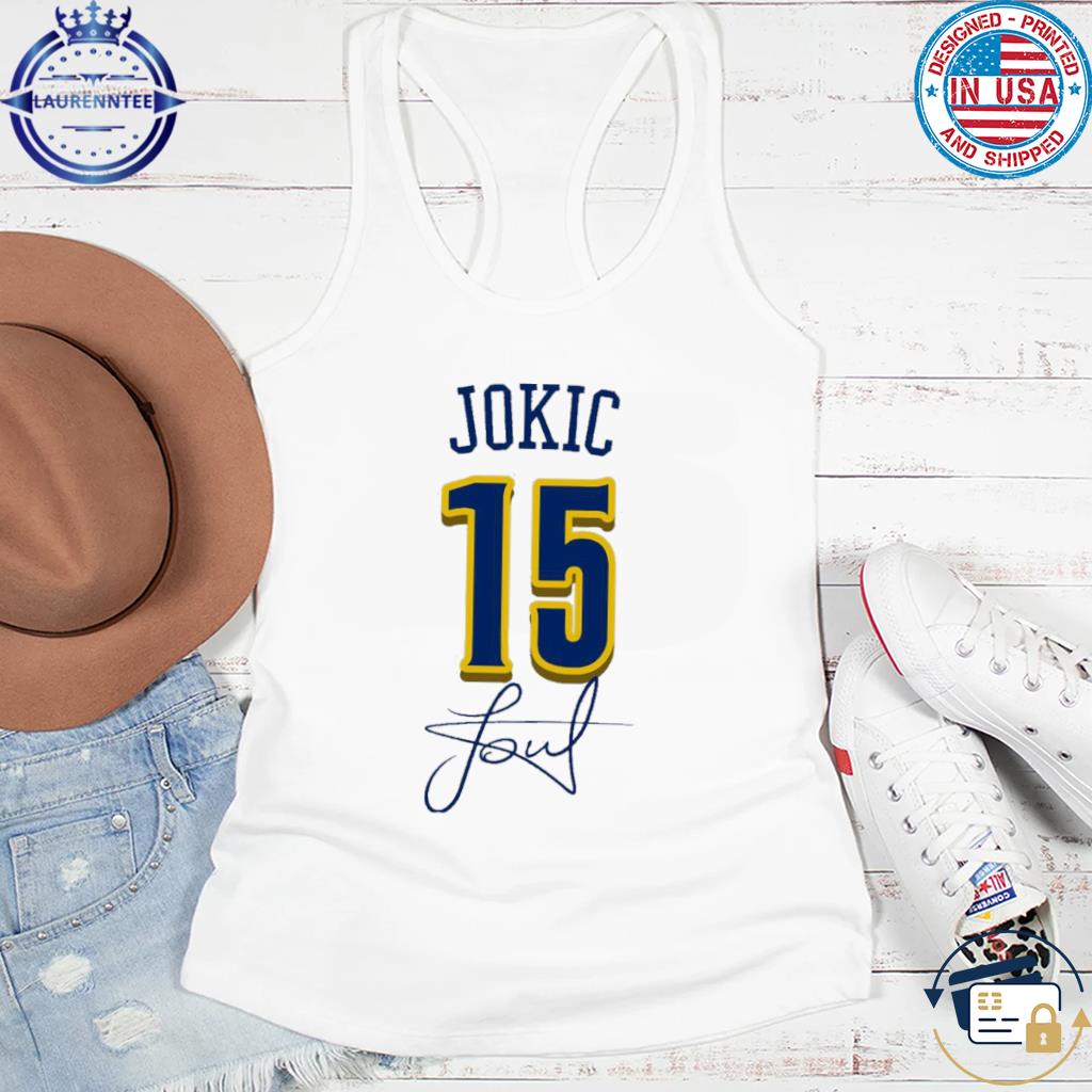 Official Number 15 Nikola jokic nuggets 20222023 finals champions mvp rainbow  shirt, hoodie, sweater, long sleeve and tank top