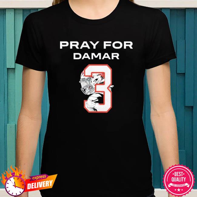 Love For 3 Damar, Pray For Damar Hamlin Tee Shirt, hoodie, sweater, long  sleeve and tank top