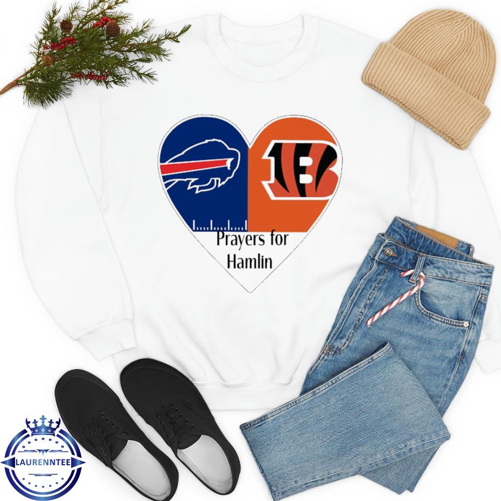 Buffalo Bills And Cincinnati Bengals Prayers For Hamlin Unisex T-Shirt -  REVER LAVIE