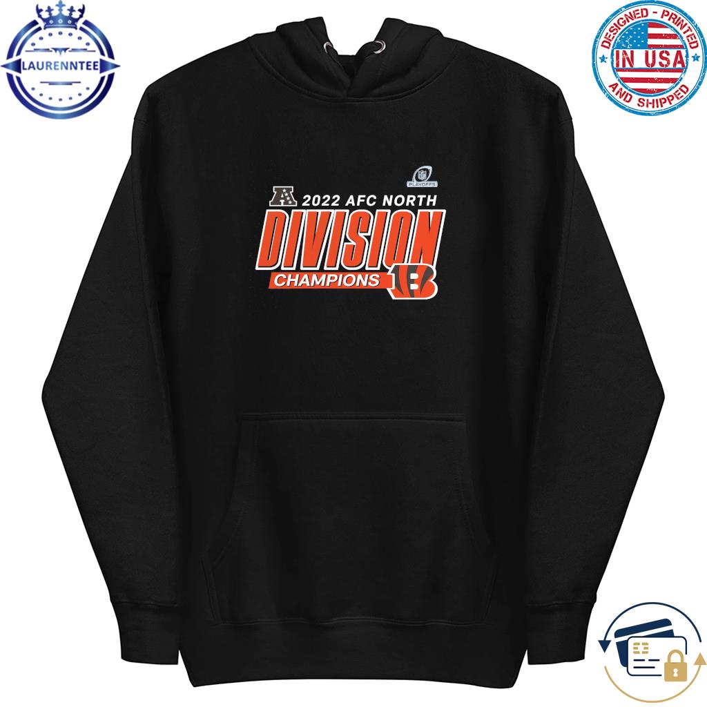 Cincinnati bengals black 2022 afc north division champions divide & conquer  2023 shirt, hoodie, sweater, long sleeve and tank top