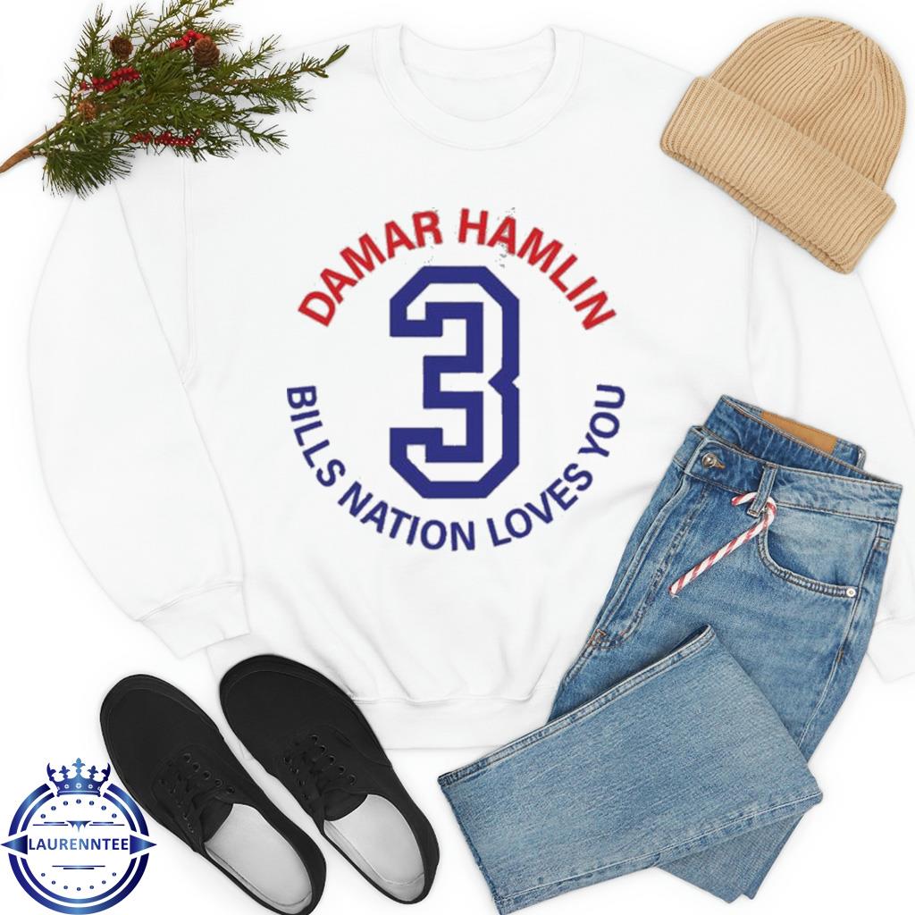 Damar Hamlin Sweatshirt Love For Hamlin Beige Shirt - Anynee