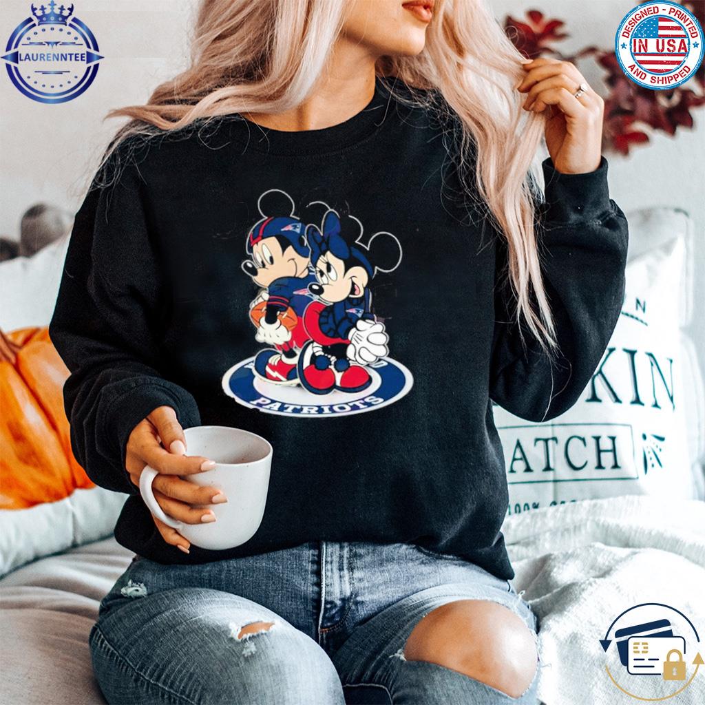 New England Patriots Disney Shirts, Patriots Mickey & Minnie Mouse