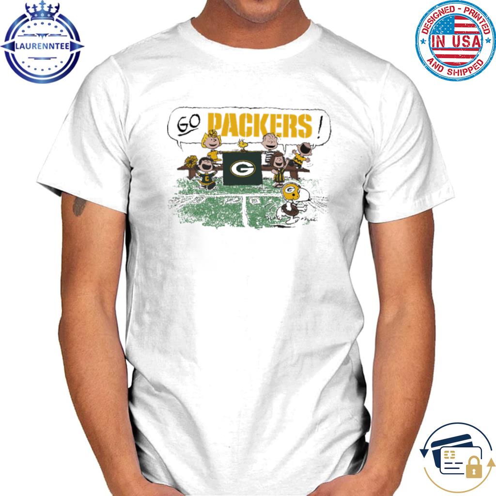 Peanuts Snoopy Football Team Cheer For The Green Bay Packers NFL Shirts