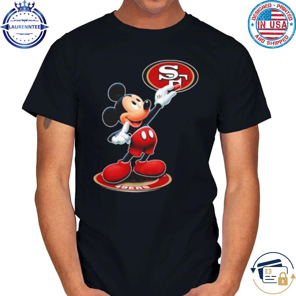 Mickey Mouse Nfl san francisco 49ers logo 2023 shirt, hoodie, sweater, long  sleeve and tank top