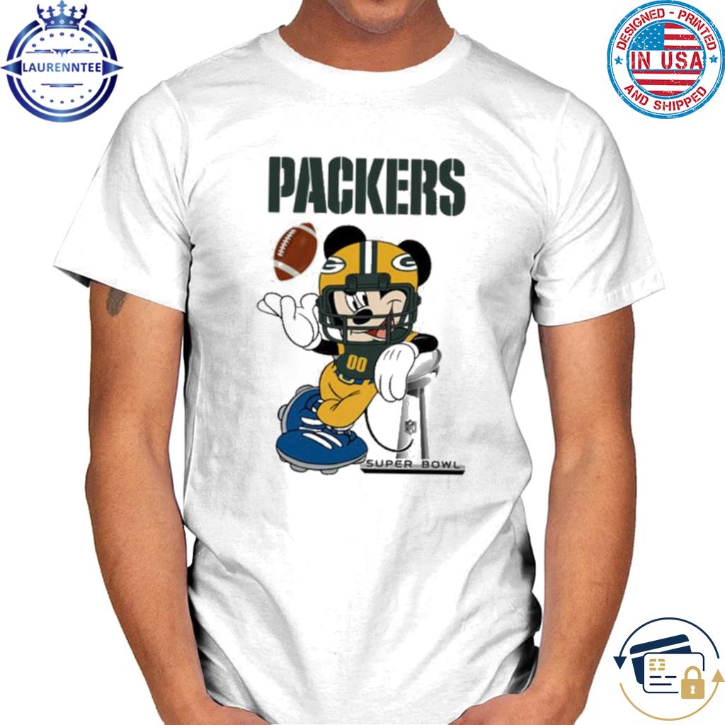 I Love The Packers Mickey Mouse Green Bay Packers T-Shirt - T-shirts Low  Price