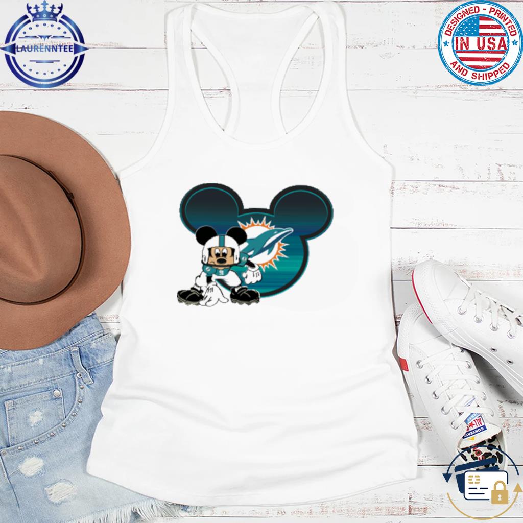 Miami Dolphins Mickey Mouse Donald Duck Goofy Shirt - High-Quality