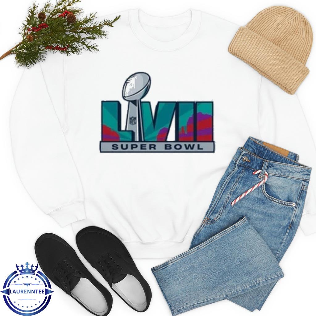 Super Bowl Merchandise Fanatics Branded SB LVII Logo Long Sleeve T-Shirt -  White