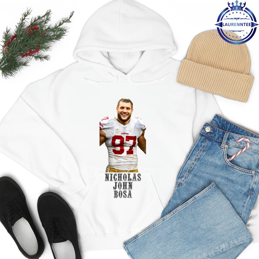 Nick Bosa 97 player football poster shirt, hoodie, sweater, long sleeve and  tank top