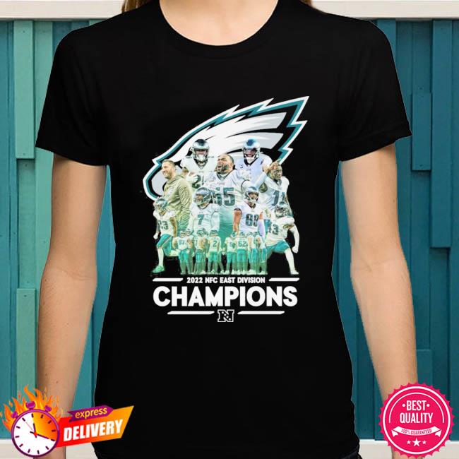 Official Nfl philadelphia eagles 2022 nfc east division champions  signatures thank shirt, hoodie, sweater, long sleeve and tank top