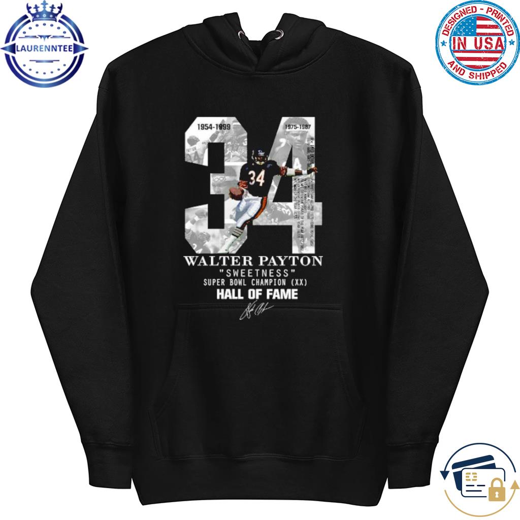 Official 34 years of walter payton American football 15 shirt, hoodie,  sweater, long sleeve and tank top