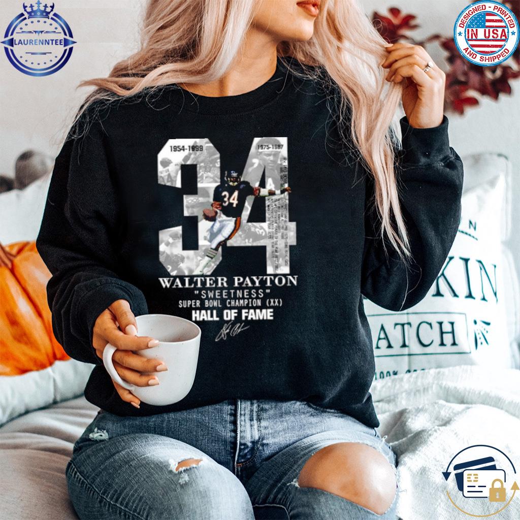 Official 34 years of walter payton American football 15 shirt, hoodie,  sweater, long sleeve and tank top