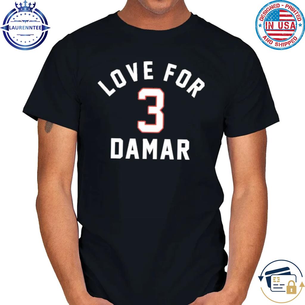 Damar Hamlin love for 3 pray for Damar Hamlin t-shirt, hoodie, sweater,  long sleeve and tank top