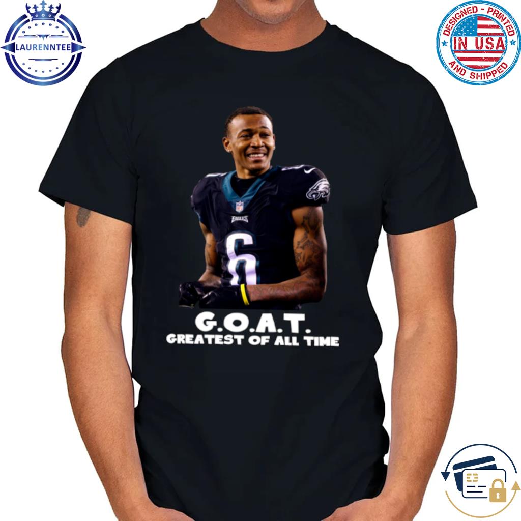 Official Devonta Smith Greatest Of All Time Goat Philadelphia Football Shirt