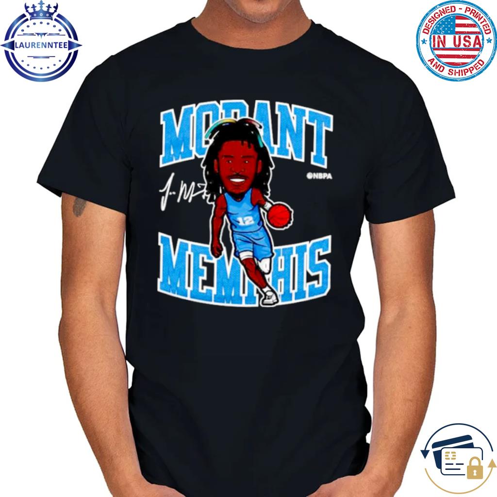 Official Ja Morant Memphis cartoon player signature shirt