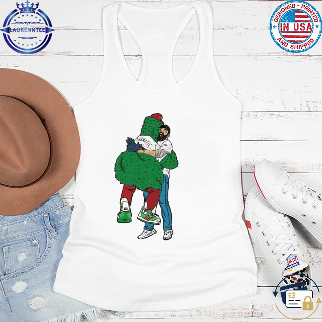 Jason Kelce and Philly Phanatic Hug Sshirt, phillies shirt - Cherrycatshop