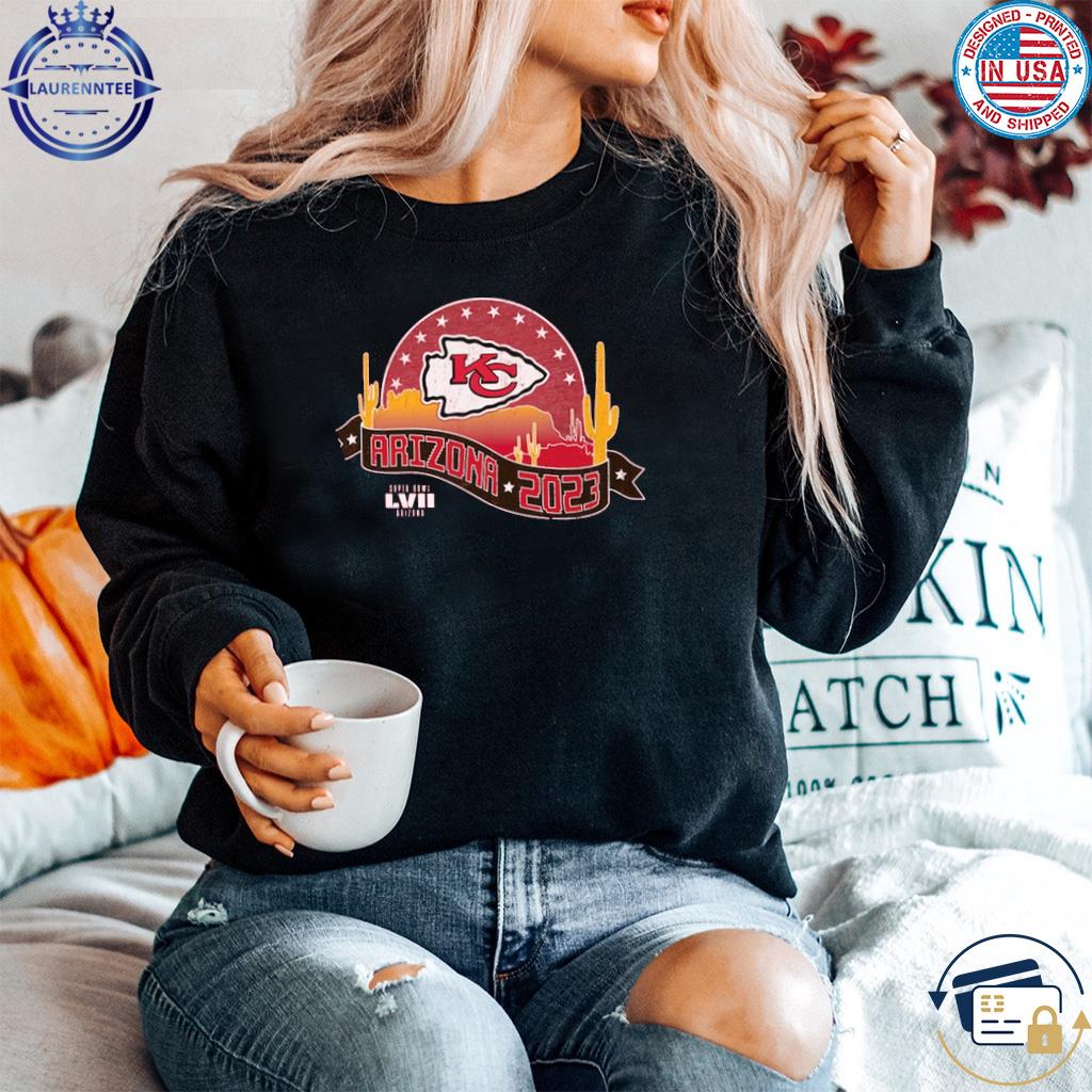 Kansas city Chiefs majestic threads women's super bowl lvii desert  tri-blend shirt, hoodie, longsleeve tee, sweater