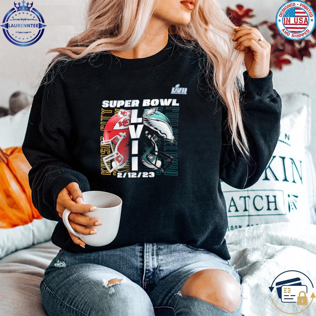 Official Philadelphia Eagles Vs Kansas City Chiefs 2023 Lvii Super Bowl T- shirt,Sweater, Hoodie, And Long Sleeved, Ladies, Tank Top