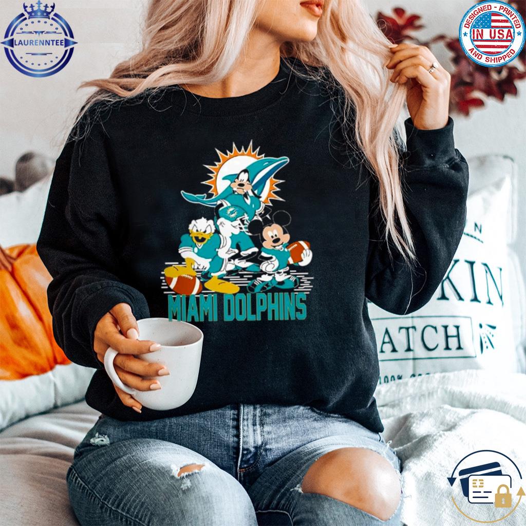 Mickey mouse Donald and Goofy Miami Dolphins football shirt, hoodie, sweater,  long sleeve and tank top