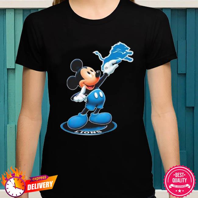 Detroit Lions Slogan Restore The Roar Mickey Mouse T-Shirt - T