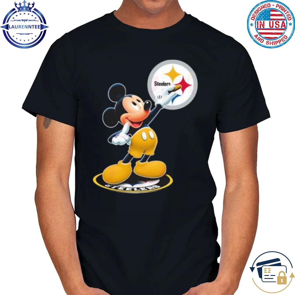 Mickey Mouse Nfl Pittsburgh steelers logo 2023 shirt, hoodie, longsleeve tee,  sweater