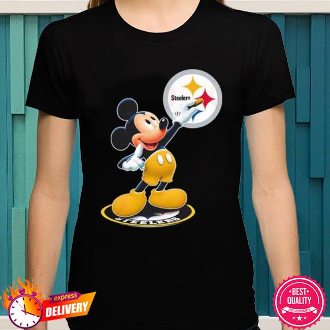 Mickey mouse NFL Pittsburgh Steelers logo 2023 T-shirt, hoodie, sweater,  long sleeve and tank top