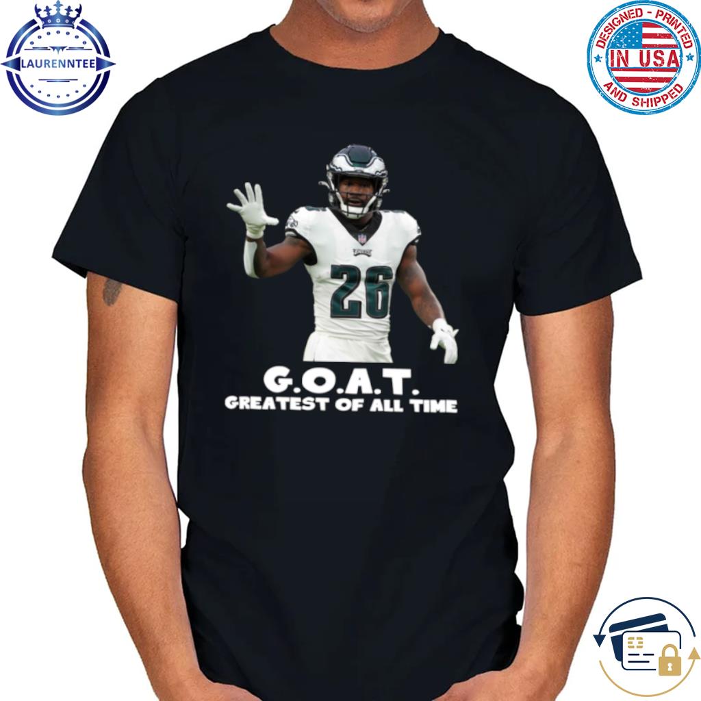 Official Miles Sanders Greatest Of All Time Goat Philadelphia Football Shirt,  hoodie, sweater, long sleeve and tank top