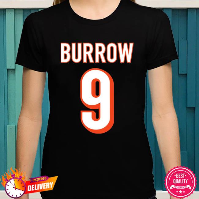 Official Number 9 Joe Burrow Jersey Number Graphic Shirt, hoodie