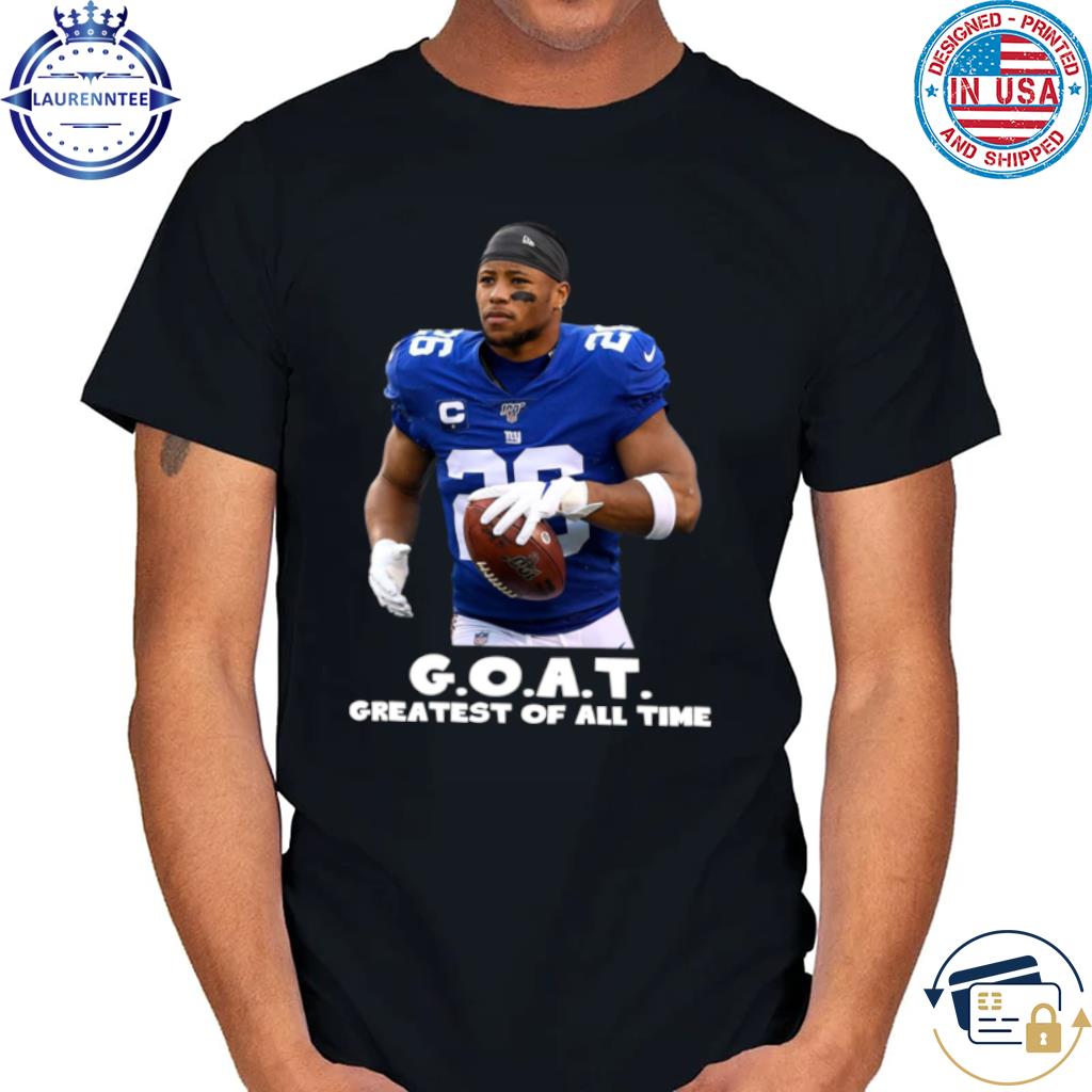 Official Saquon Barkley Greatest Of All Time Goat Philadelphia Football  Shirt, hoodie, sweater, long sleeve and tank top