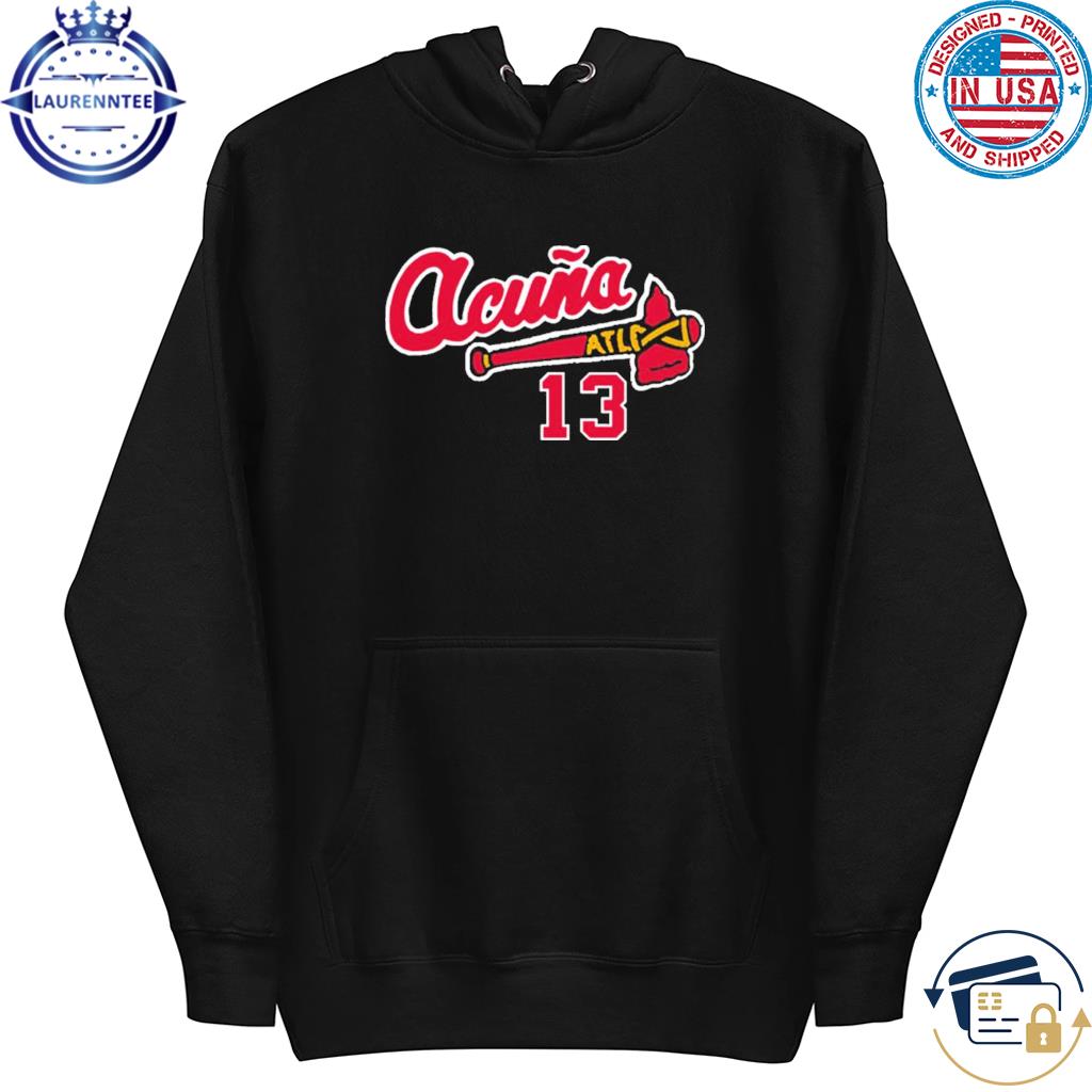 Ronald Acuna Jr. 13 Atlanta Braves baseball action pose shirt, hoodie,  sweater, long sleeve and tank top