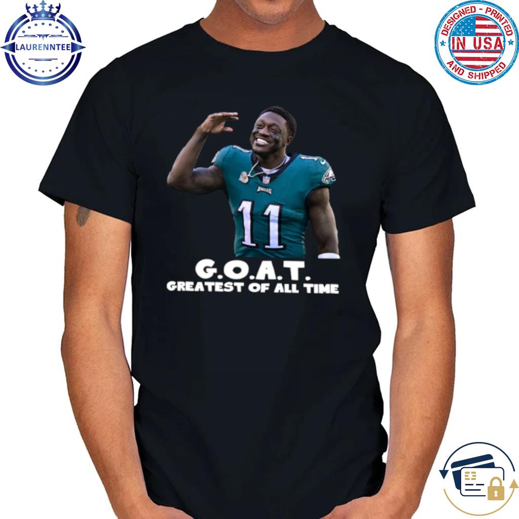 Original Aj Brown Greatest Of All Time Goat Philadelphia Football