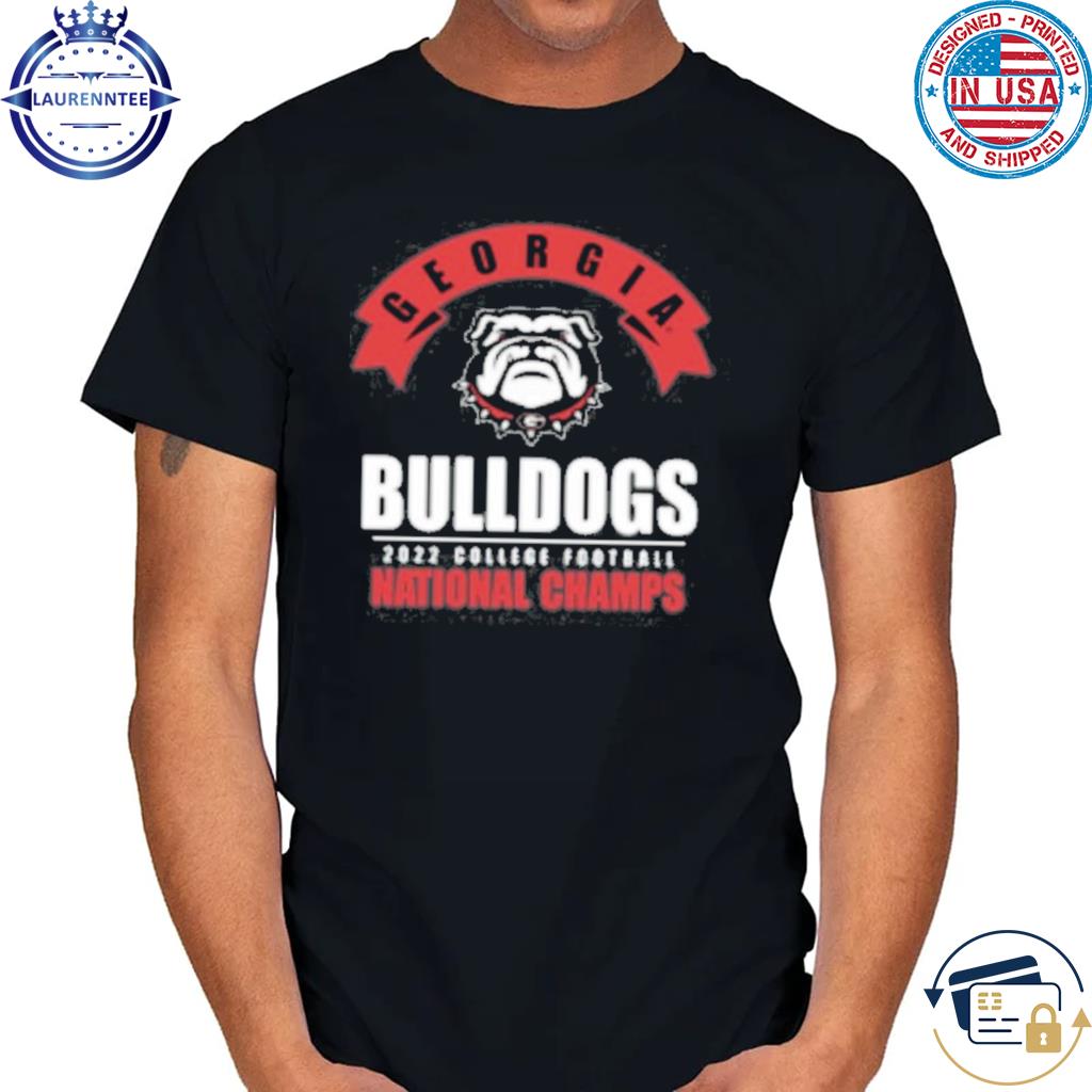 Georgia Bulldogs : 2022 Football National Champions Mascot T-Shirt