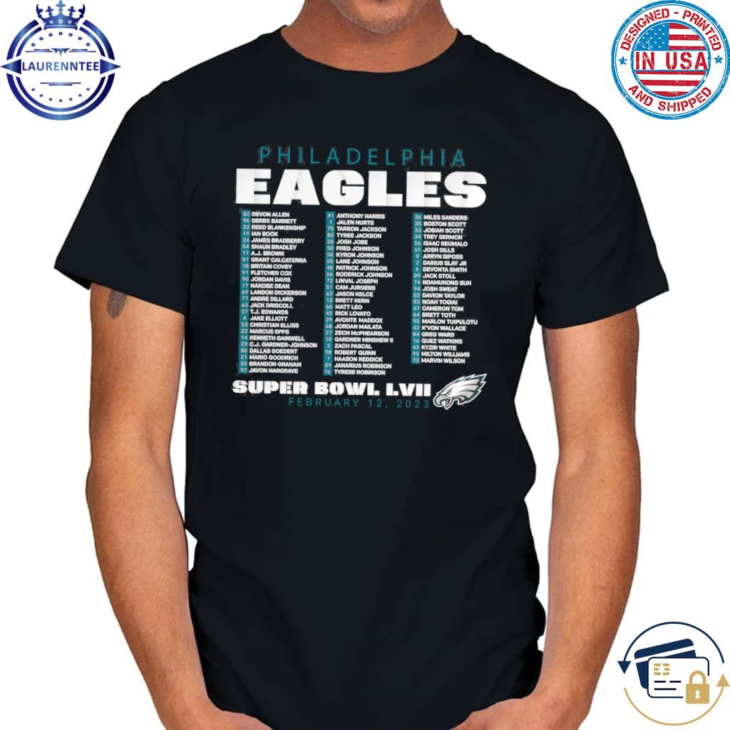 Philadelphia Eagles Fanatics Branded Super Bowl LVII Feb 12 2023 T