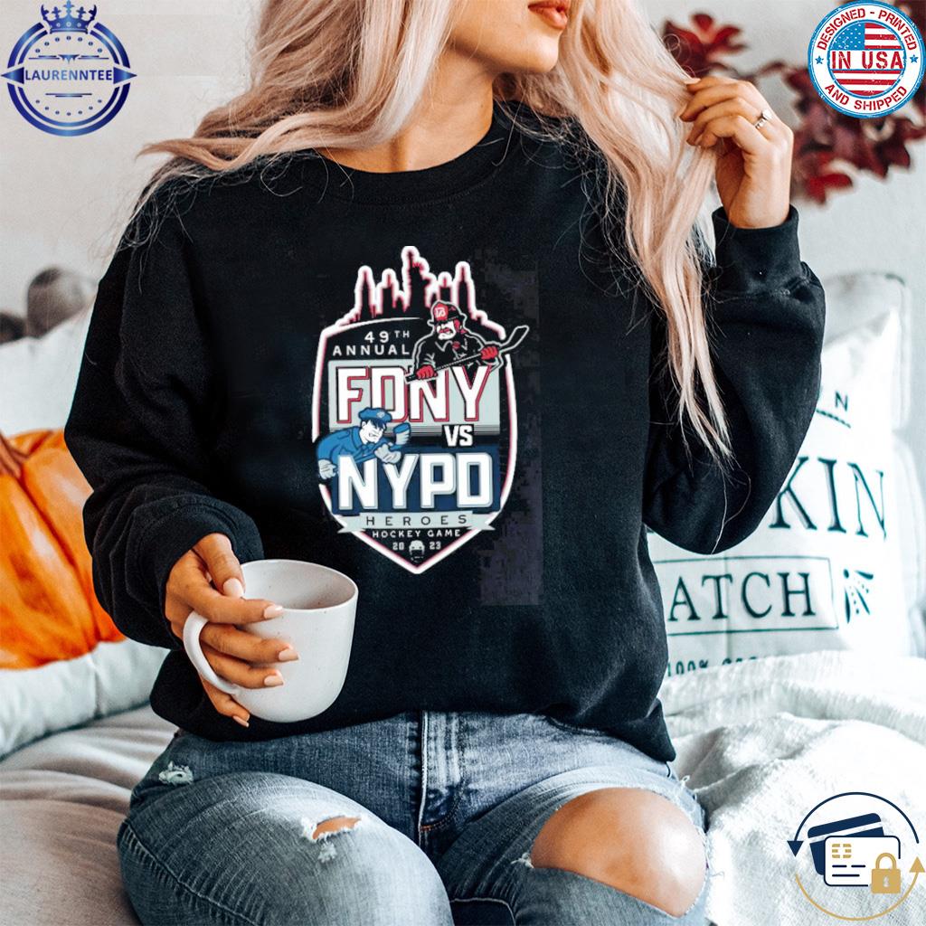 49th annual FDNy vs NYPD heroes hockey game 2023 shirt, hoodie, sweater,  long sleeve and tank top