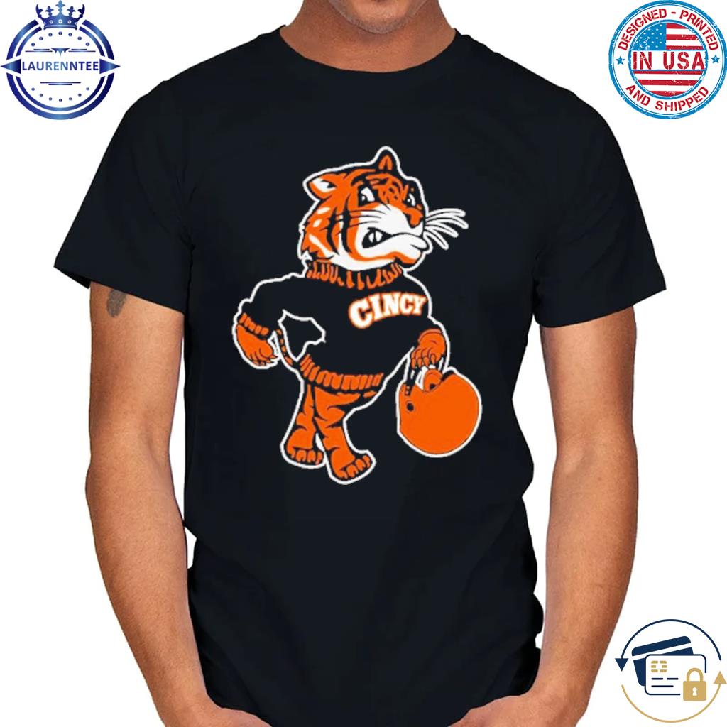 Premium Cincinnati Bengals Vintage Fighting Mascot T-Shirt